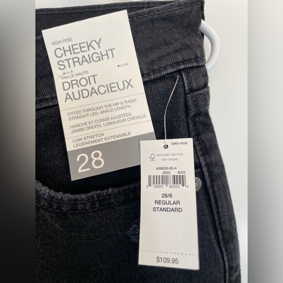 Gap High Rise Cheeky Straight Jeans 28 - Picture 5 of 5